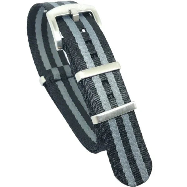 Bracelet Nato Seat Belt en nylon – KronoKeeper – Édition James Bond – Noir  - bracelet NATO nylon montre