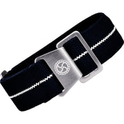 Bracelet Parachute en nylon – KronoKeeper – Noir et blanc - bracelet NATO nylon montre