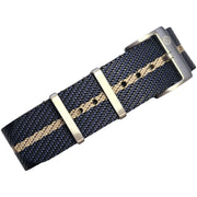 Bracelet Nato Premium en nylon – KronoKeeper – Noir, bleu marine et kaki - bracelet NATO nylon montre