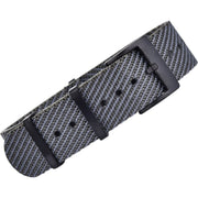 Bracelet Nato Premium PVD en nylon – KronoKeeper – Gris et noir - bracelet NATO nylon montre