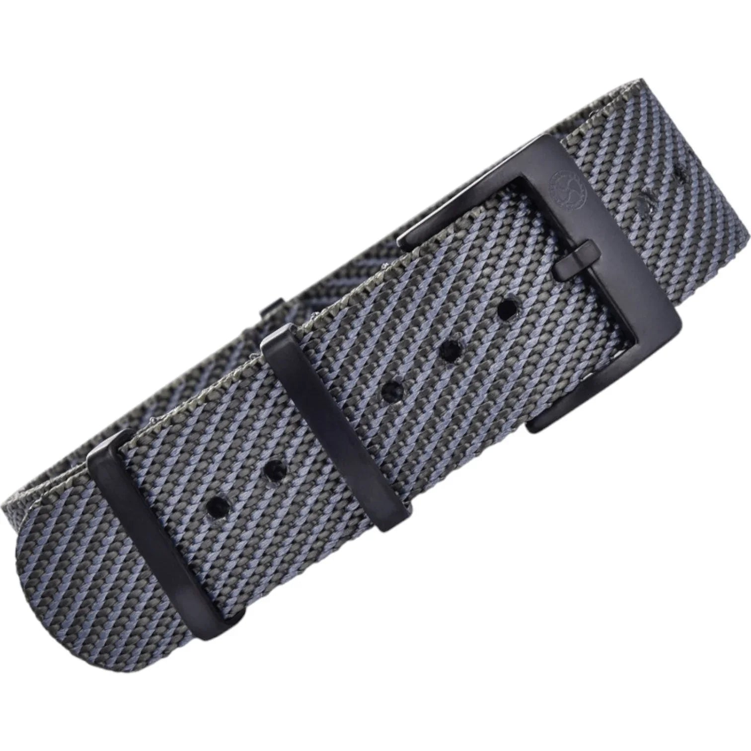 Bracelet Nato Premium PVD en nylon – KronoKeeper – Gris et noir - bracelet NATO nylon montre