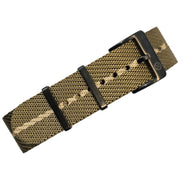 Bracelet Nato Premium PVD en nylon – KronoKeeper – Vert olive et kaki - bracelet NATO nylon montre