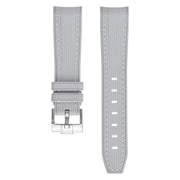Bracelet en caoutchouc texturé pour Omega MoonSwatch - KronoKeeper - Gris - bracelet caoutchouc montre