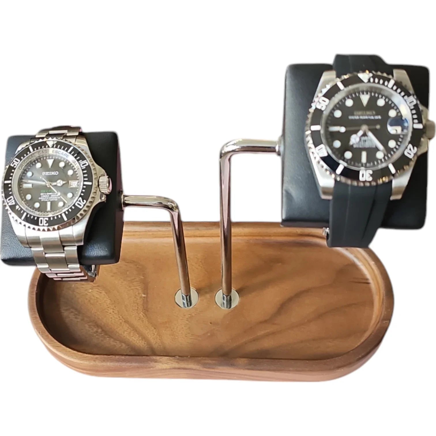 Support de montre en noyer KronoKeeper (double) - accessoire montre