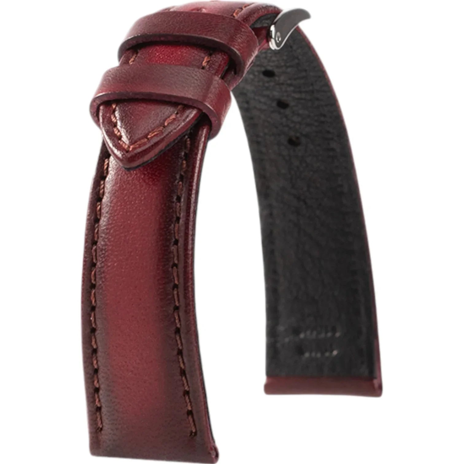 Bracelet en cuir de veau patiné - Louis - KronoKeeper - Bordeaux - bracelet KronoKeeper