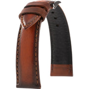 Bracelet en cuir de veau patiné - Louis - KronoKeeper - Marron - bracelet KronoKeeper