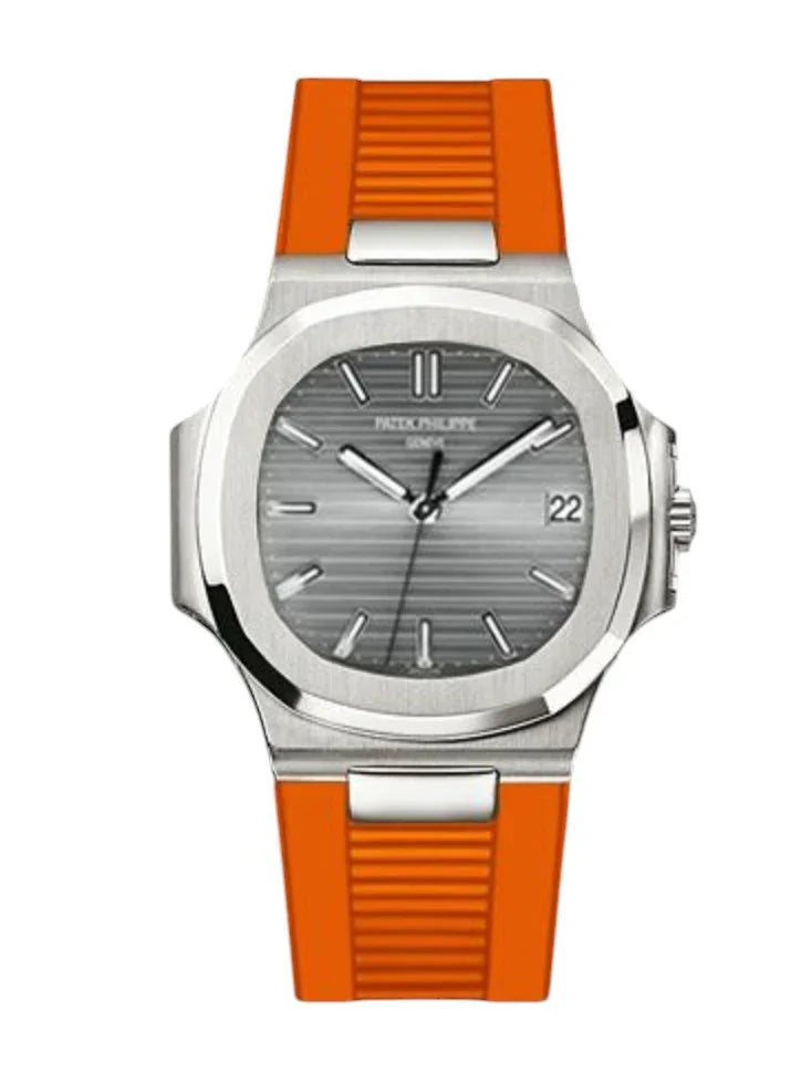 Bracelet RubberB PK77 pour Patek Philippe Nautilus Orange - détail
