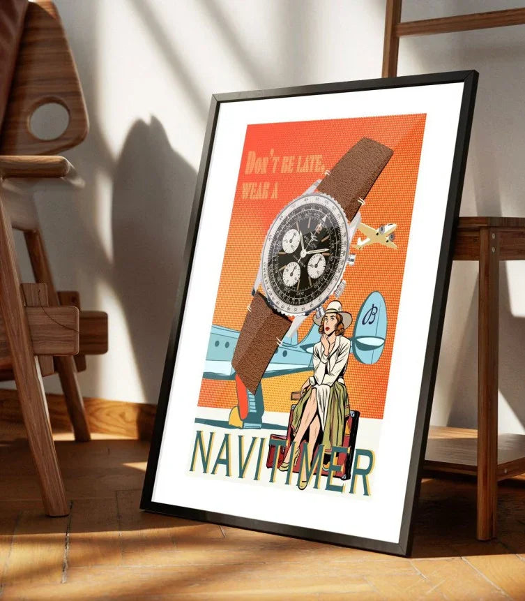 Navitimer - 40x50cm - Tirage d'Art - Watchoniste X MisterChrono - détail