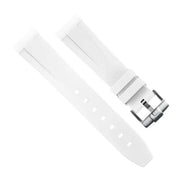 Bracelet RubberB M600 Arctic White avec boucle ardillon - bracelet caoutchouc montre