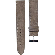 Bracelet en cuir de taureau nubuck - Lic Leather - gris - accessoire montre