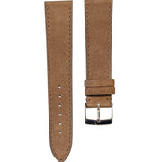Bracelet en cuir de taureau nubuck - Lic Leather - taupe - accessoire montre