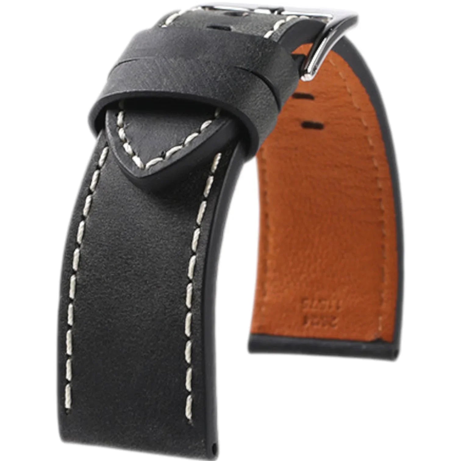 Bracelet en cuir Horween pull-up – Sylvestre – KronoKeeper – Noir - bracelet KronoKeeper