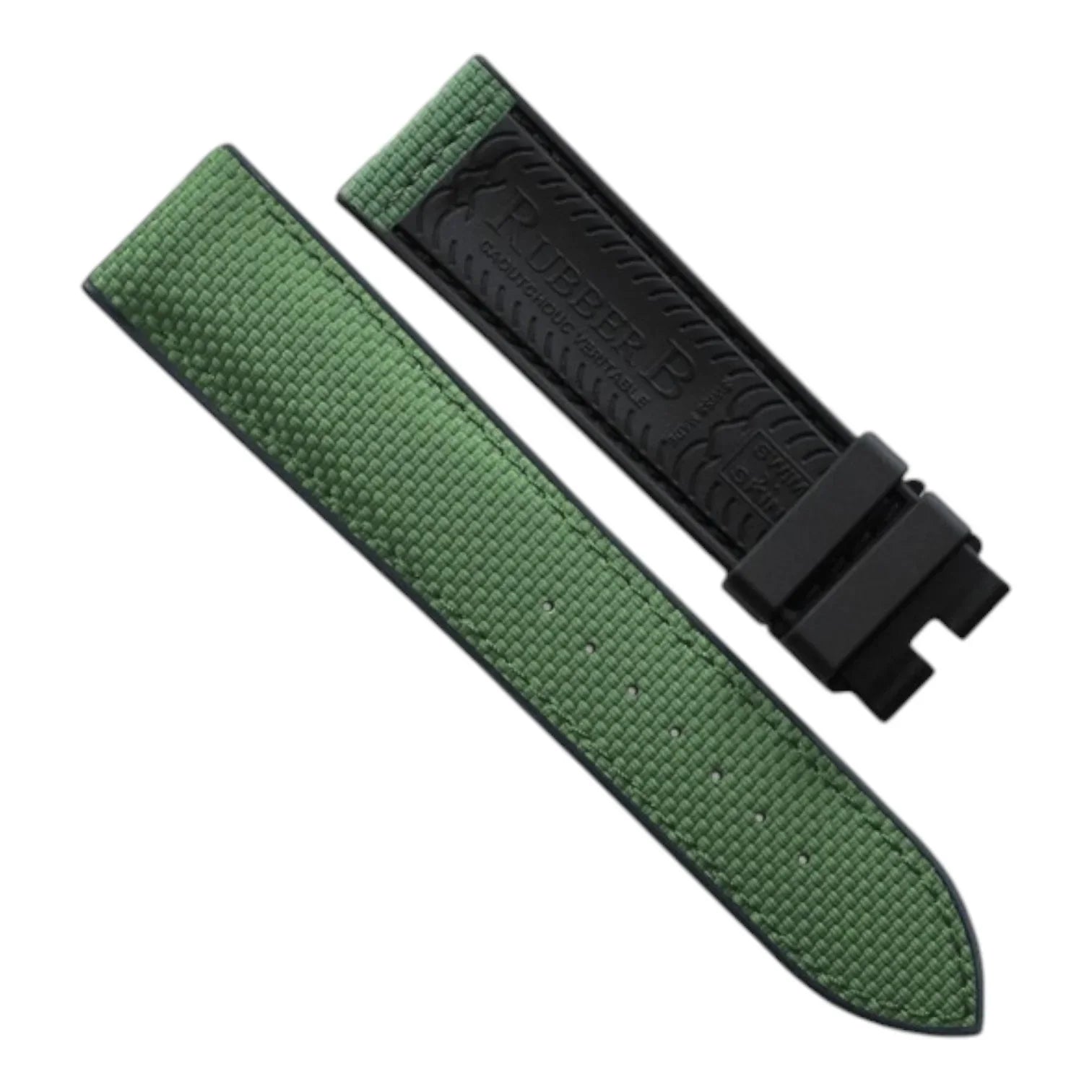 Bracelet en caoutchouc - Ballistic SwimSkin ST20 - Rubber B - Vert militair - bracelet caoutchouc montre