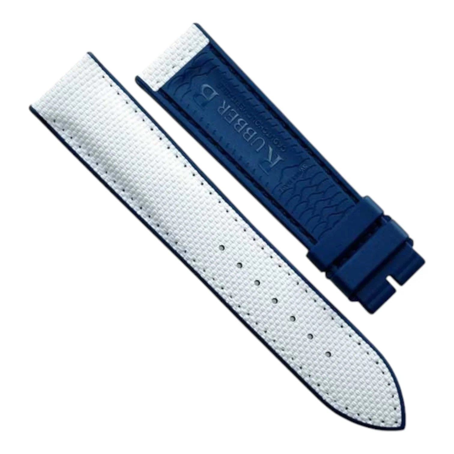 Bracelet en caoutchouc - Ballistic SwimSkin ST20 - Rubber B - Blanc et Bleu - bracelet caoutchouc montre