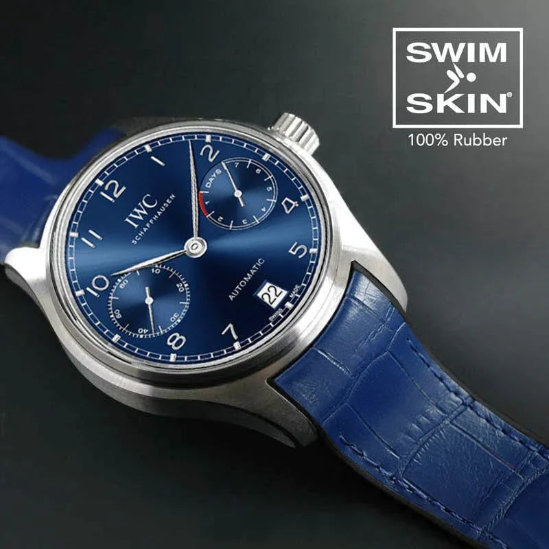 Bracelet en caoutchouc – Alligator SwimSkin SK22 – Rubber B – Bleu marine - vue 4