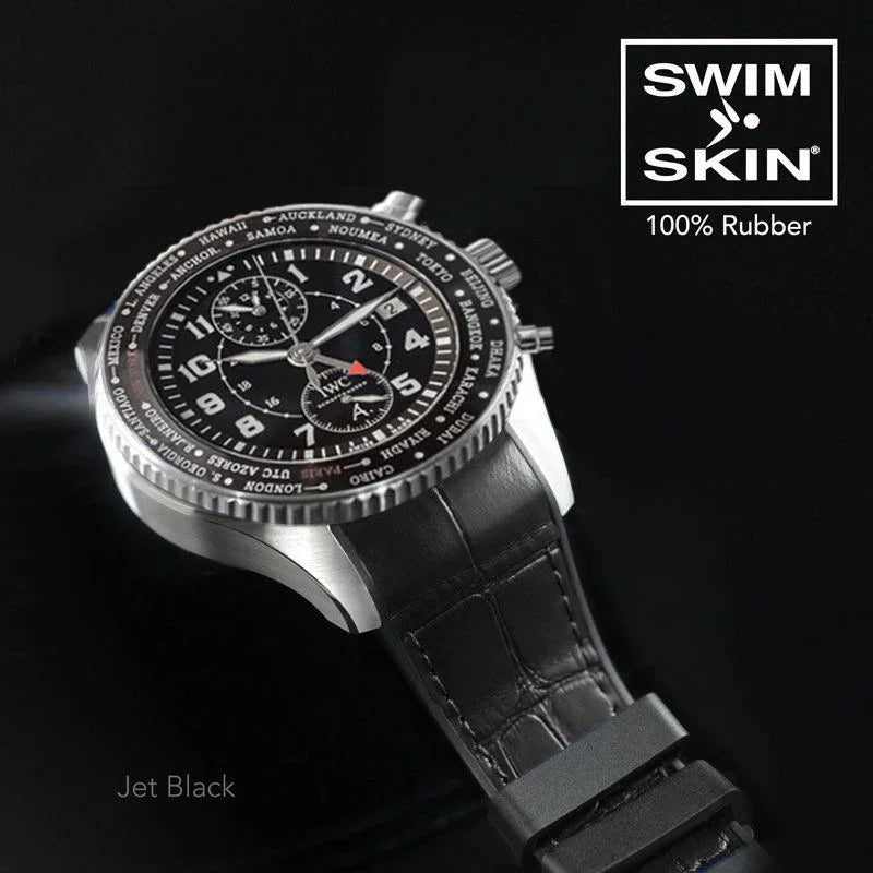 Bracelet en caoutchouc – Alligator SwimSkin SK22 – Rubber B – Noir de jais - vue 5