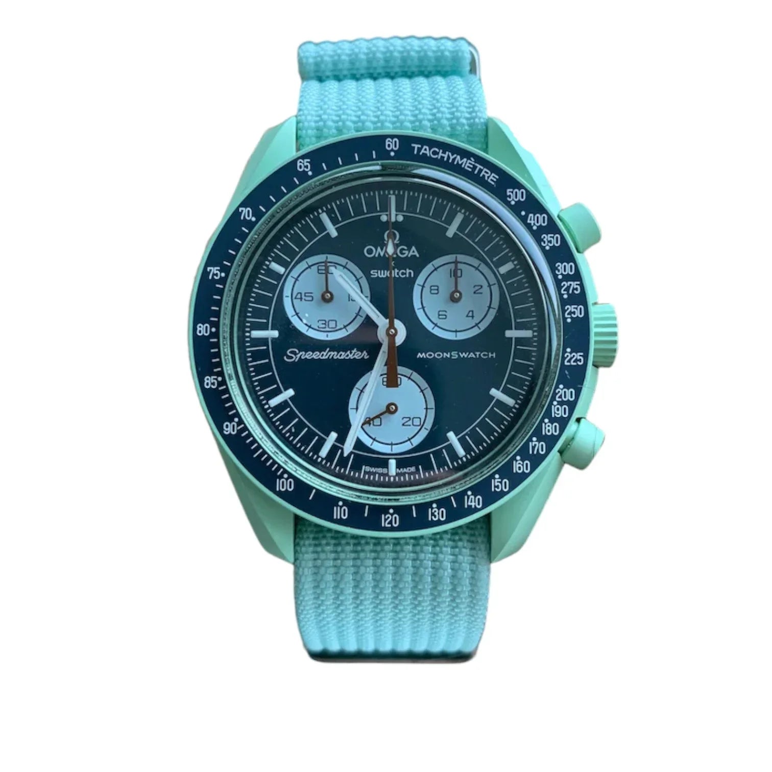 Bracelet Nato nervuré en nylon – KronoKeeper – Bleu ciel - vue 4