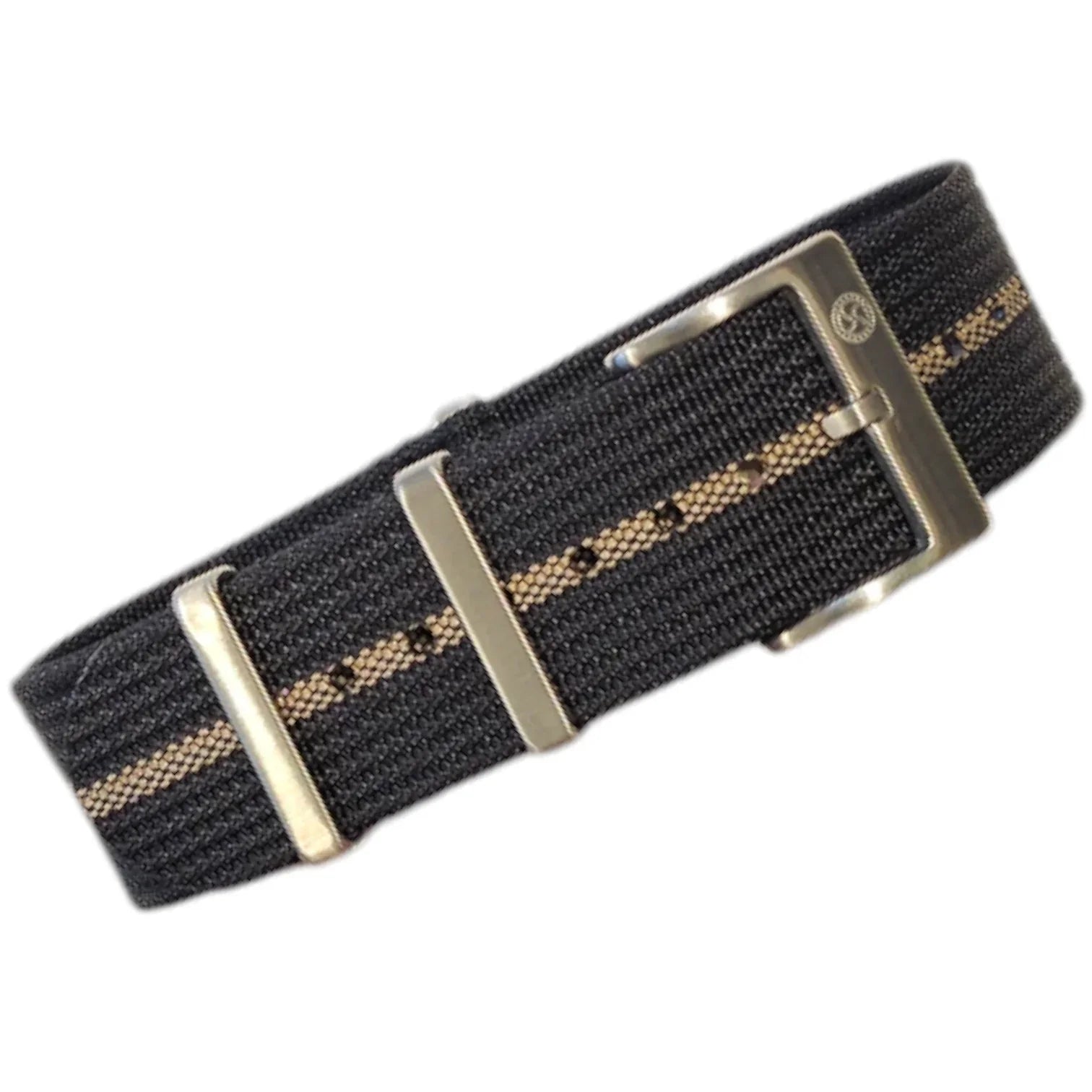 Bracelet Nato nervuré en nylon – KronoKeeper – Noir et kaki - bracelet NATO nylon montre