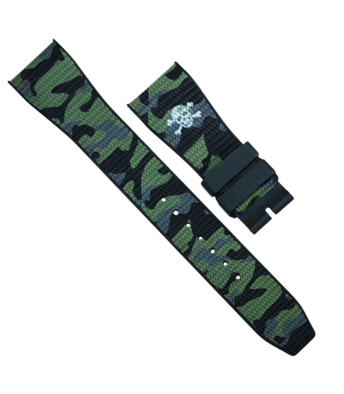 Bracelet en caoutchouc – Urban CAMO SwimSkin Twill SK21 – Rubber B – Vert m - bracelet caoutchouc montre