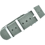 Bracelet Nato nervuré en nylon – KronoKeeper – Gris - bracelet NATO nylon montre