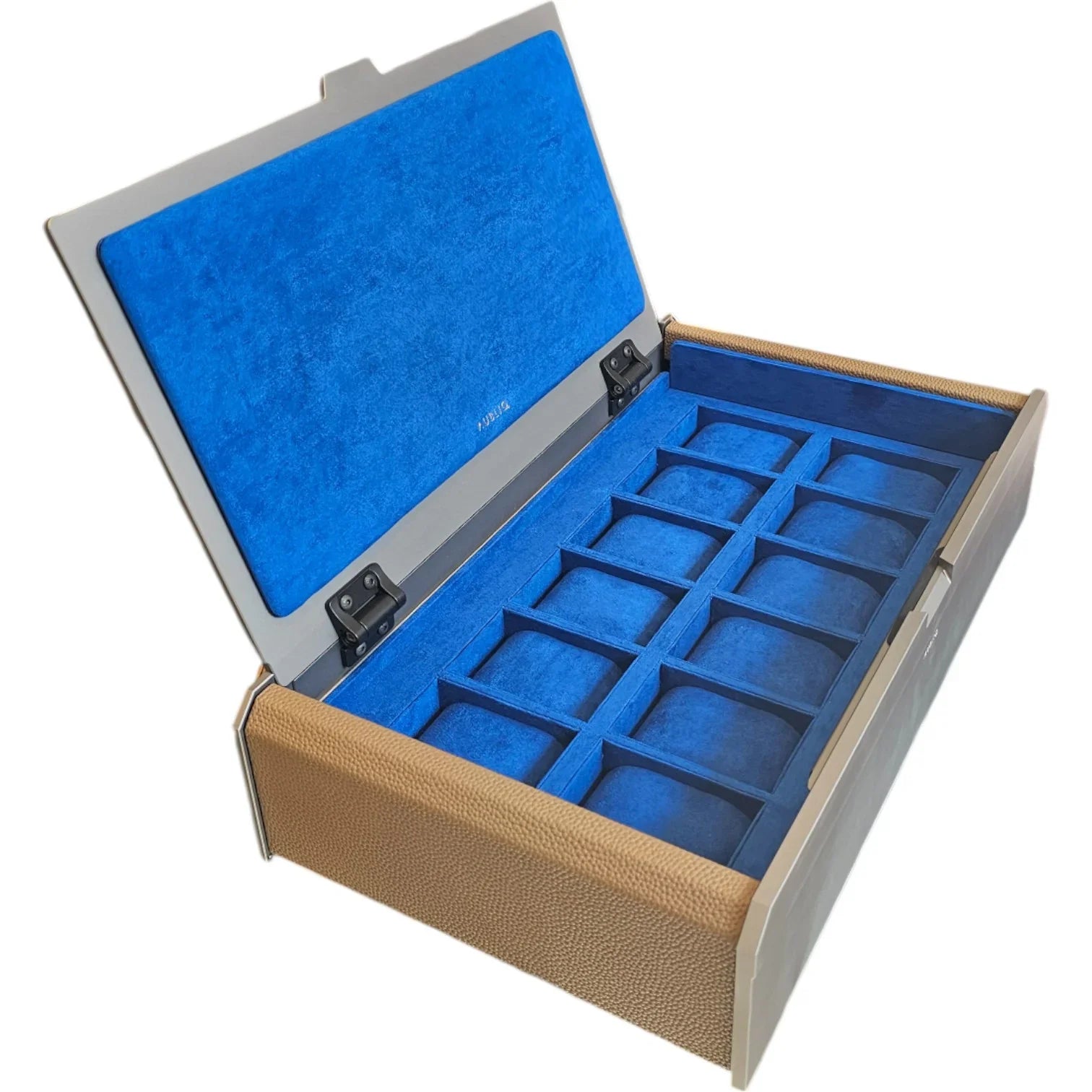 Coffret pour 10/12 montres - Aluminium et cuir - Aubliq - vue 9