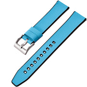 Bracelet en caoutchouc FKM – KronoKeeper – Bleu ciel - bracelet caoutchouc montre