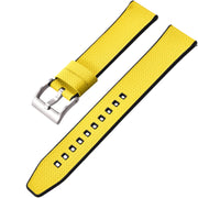 Bracelet en caoutchouc FKM – KronoKeeper – Jaune - bracelet caoutchouc montre