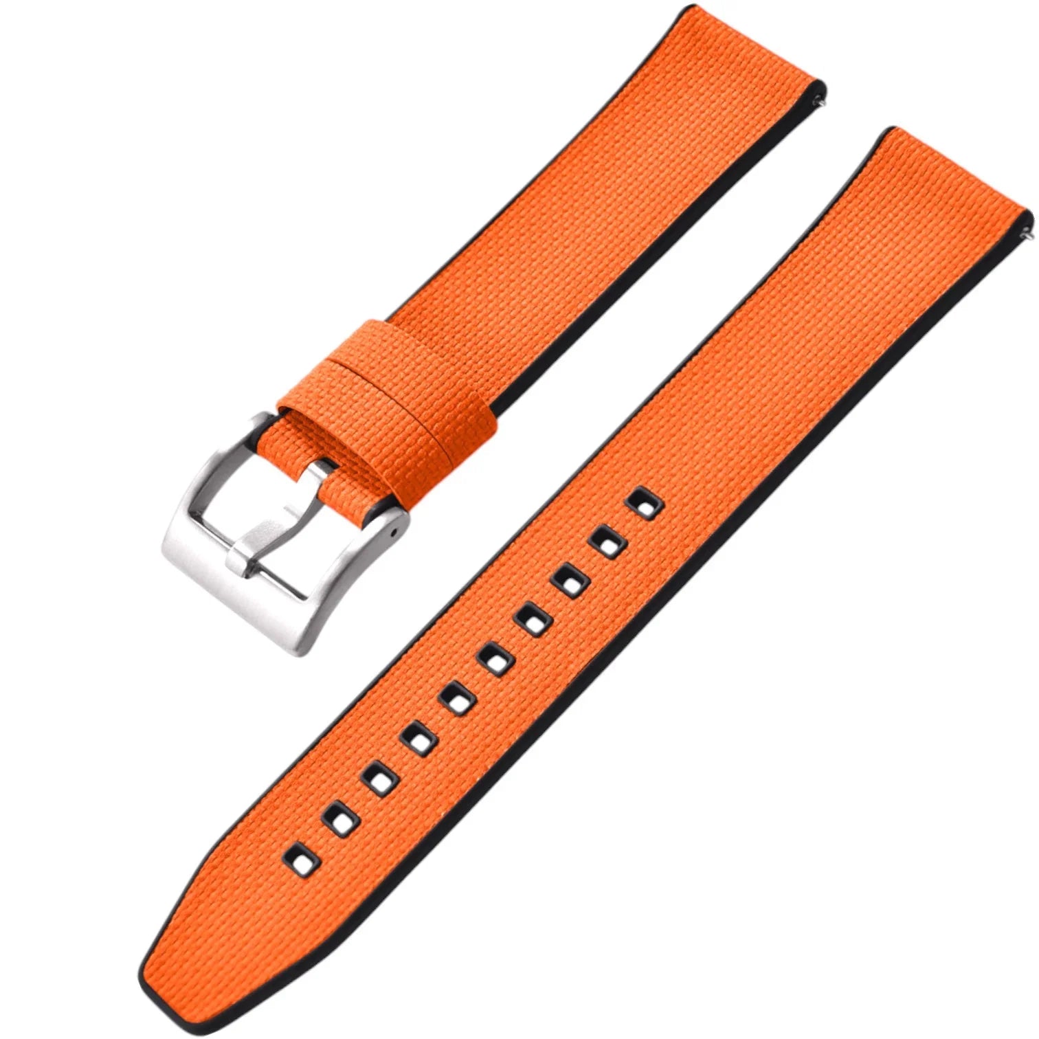 Bracelet en caoutchouc FKM – KronoKeeper – Orange - bracelet caoutchouc montre