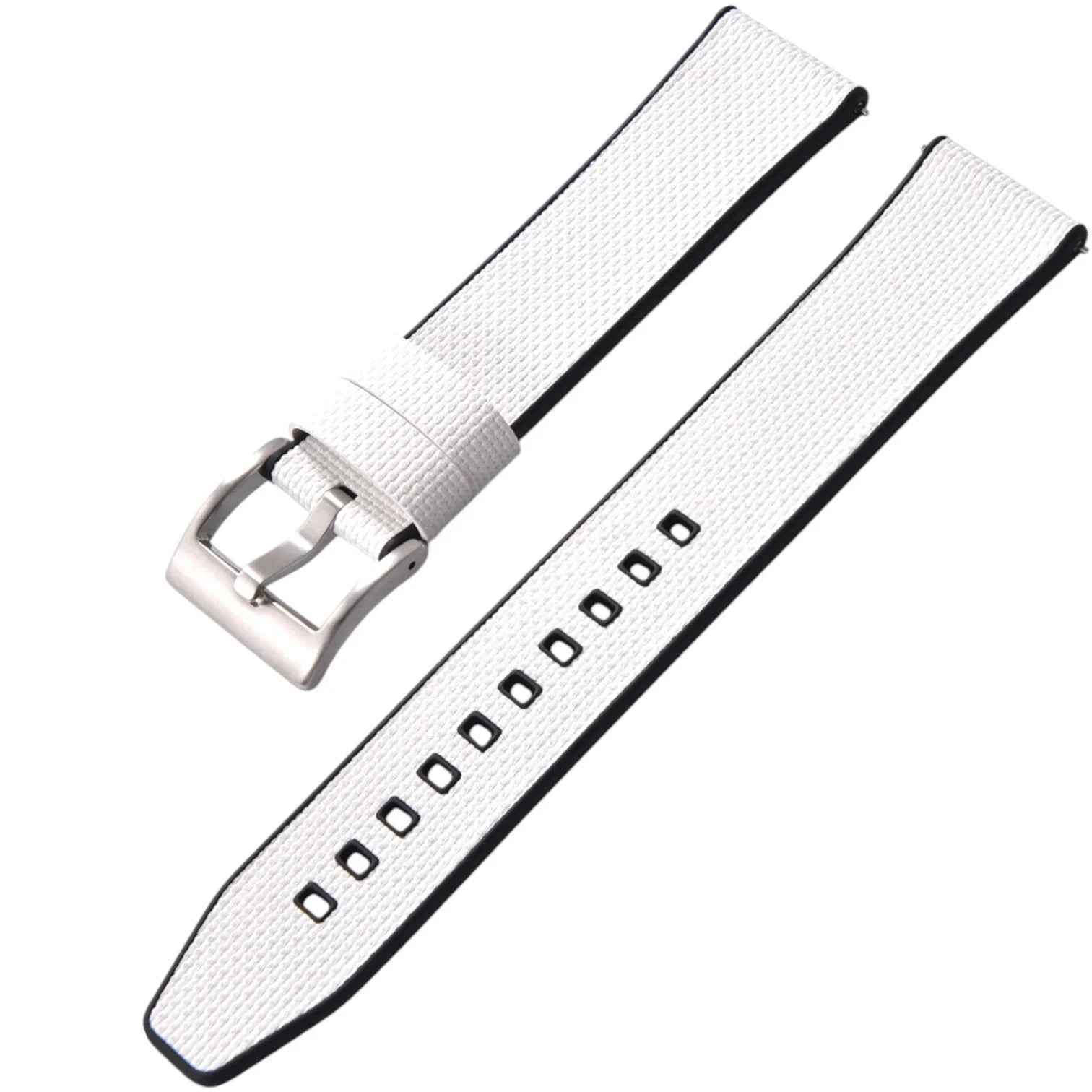 Bracelet en caoutchouc FKM – KronoKeeper – Blanc - bracelet caoutchouc montre