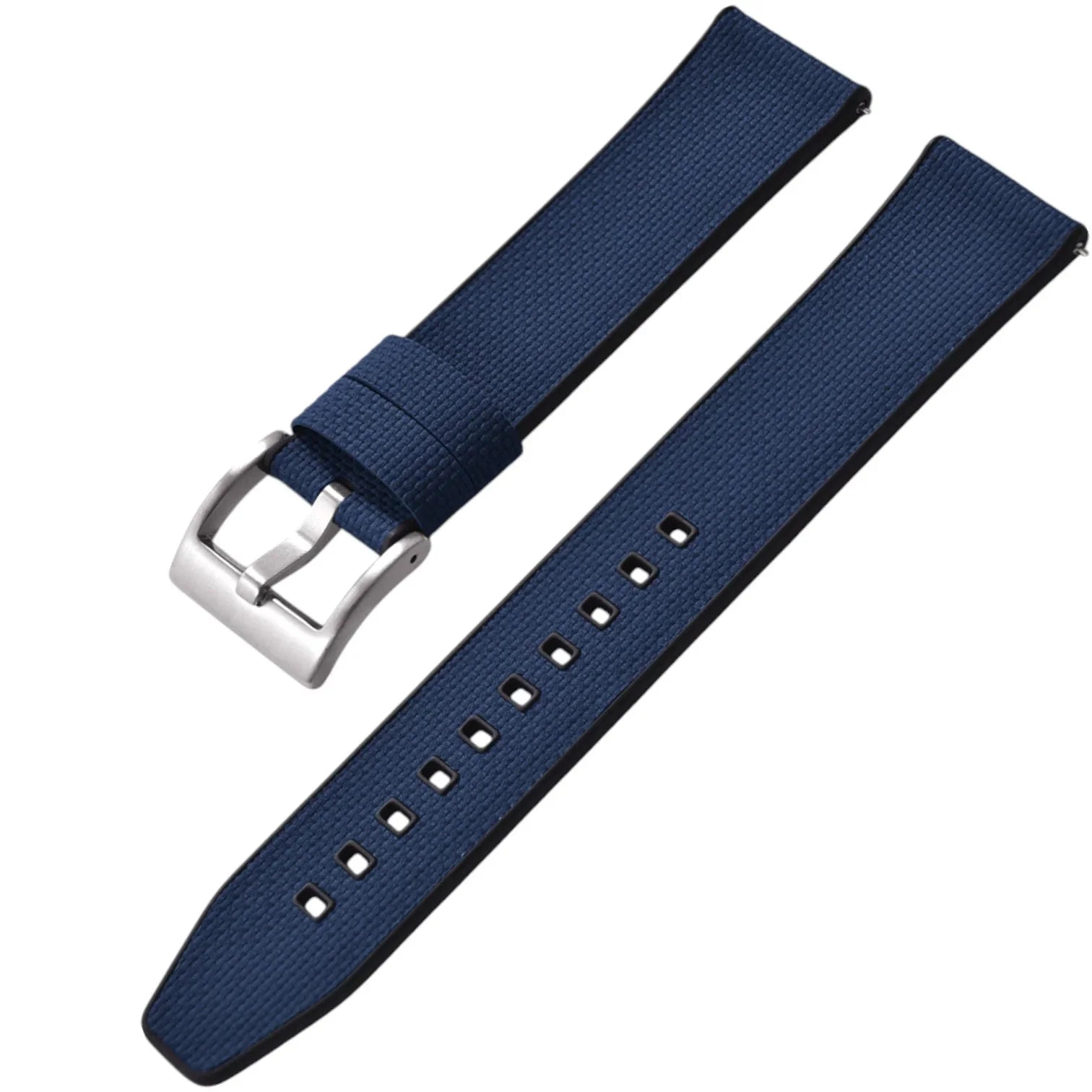 Bracelet en caoutchouc FKM – KronoKeeper – Bleu marine - bracelet caoutchouc montre