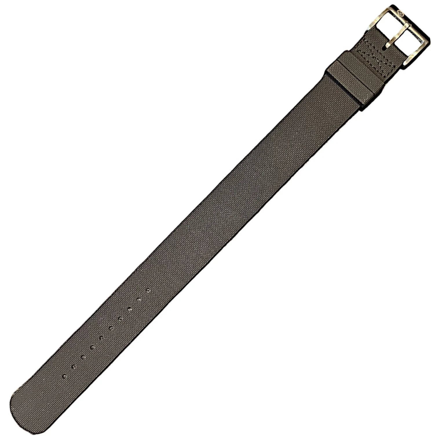 Bracelet Nato en caoutchouc FKM – KronoKeeper – Noir - détail