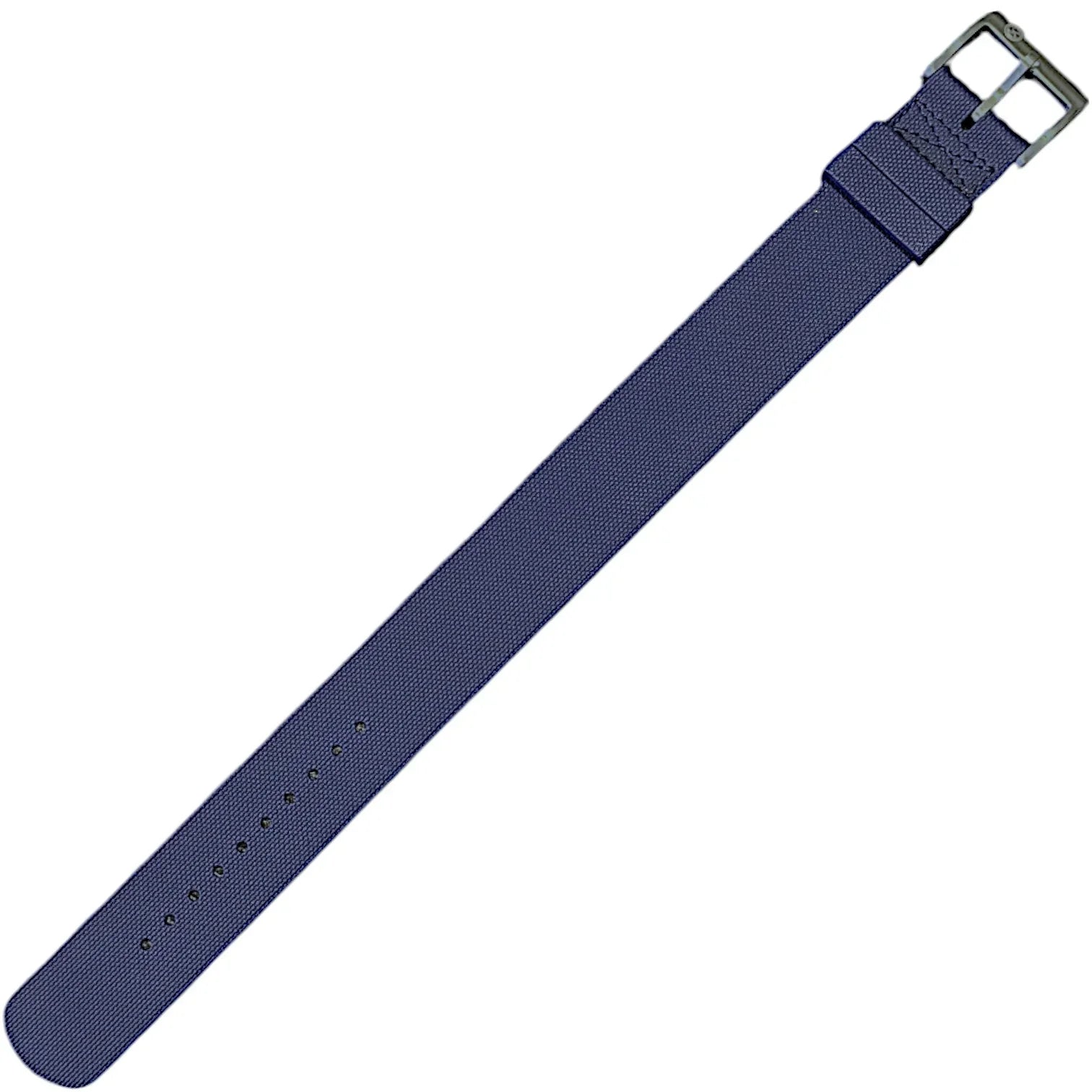 Bracelet Nato en caoutchouc FKM – KronoKeeper – Bleu marine - détail