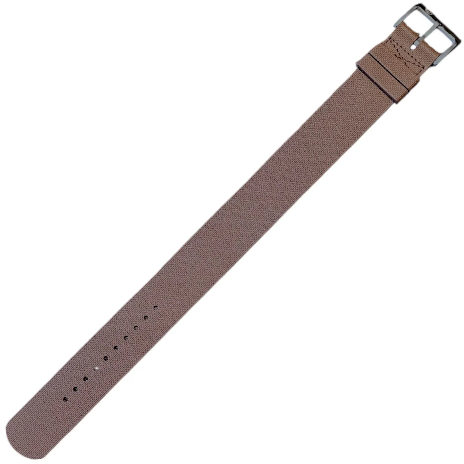 Bracelet Nato en caoutchouc FKM – KronoKeeper – Marron - détail