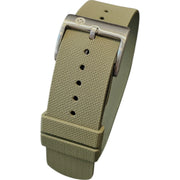 Bracelet Nato en caoutchouc FKM – KronoKeeper – Vert militaire - bracelet NATO nylon montre