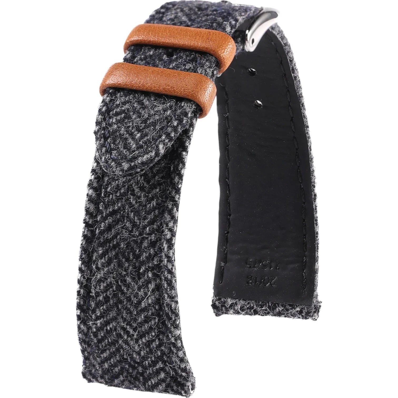 Bracelet en Tweed – Gustave – KronoKeeper – Bleu et Gris - bracelet KronoKeeper