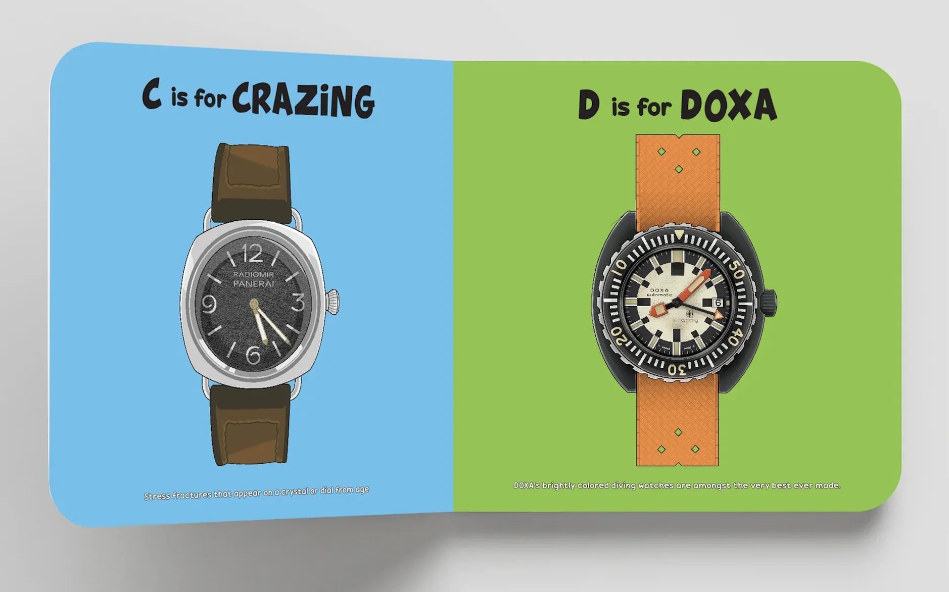 V is for Vintage – ABCDaire pour les futurs collectionneurs de montres - détail
