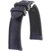 Bracelet en Caoutchouc et Cordura - Marius - KronoKeeper - Bleu - bracelet caoutchouc montre