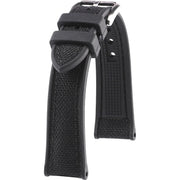 Bracelet en Caoutchouc et Cordura - Marius - KronoKeeper - Noir - bracelet caoutchouc montre