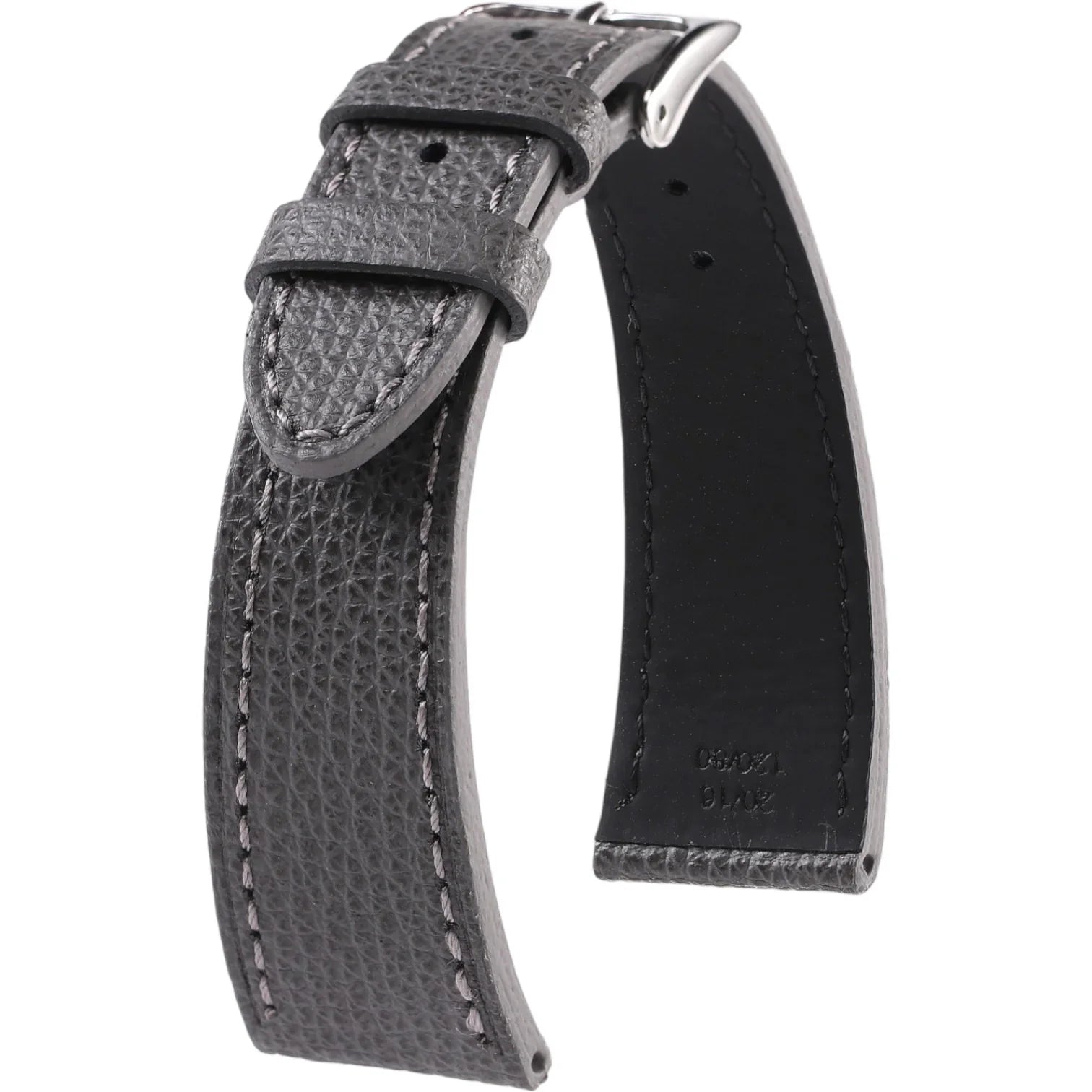 Bracelet en cuir de veau grainé - Ferdinand - KronoKeeper - Gris - bracelet KronoKeeper