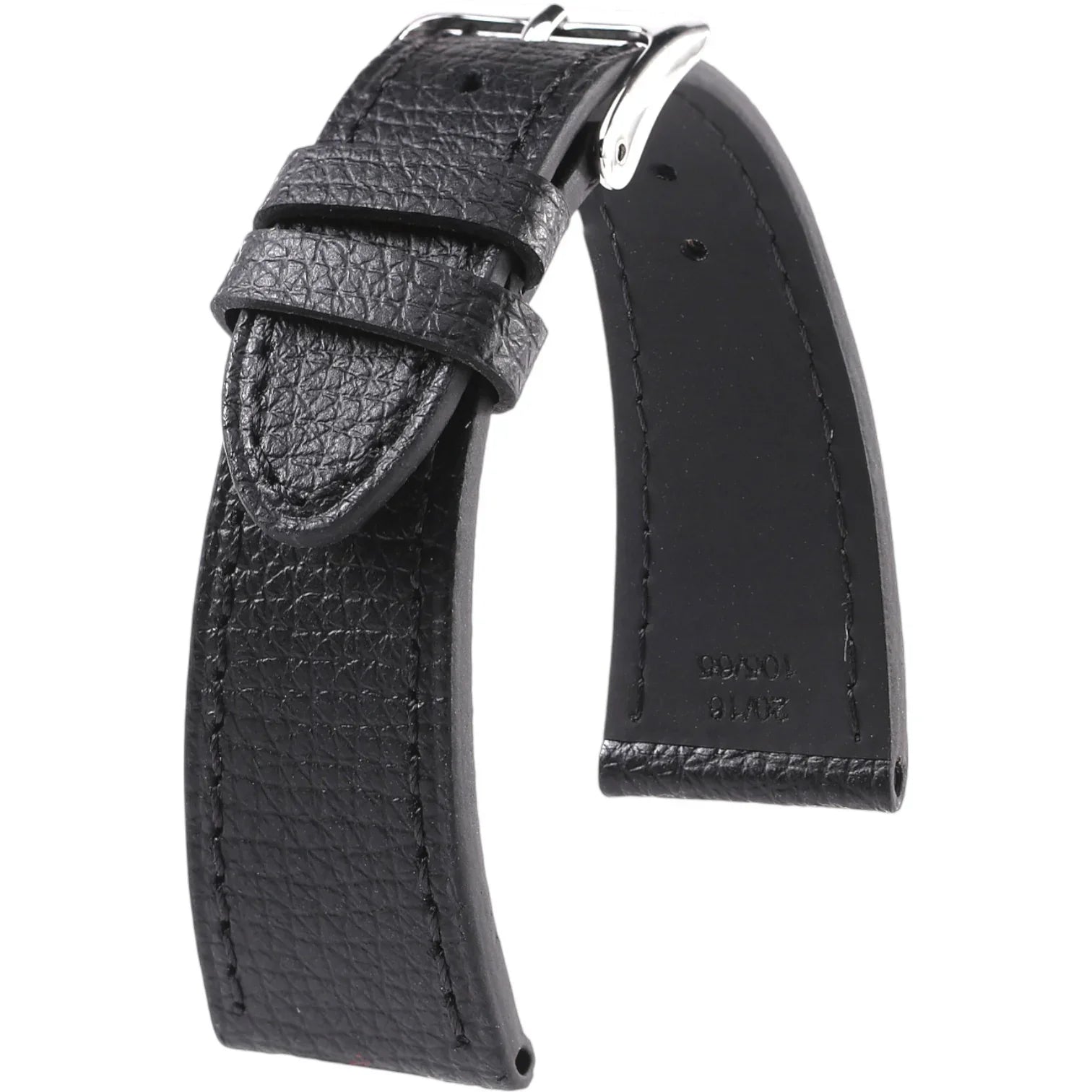 Bracelet en cuir de veau grainé – Ferdinand – KronoKeeper – Noir - bracelet KronoKeeper