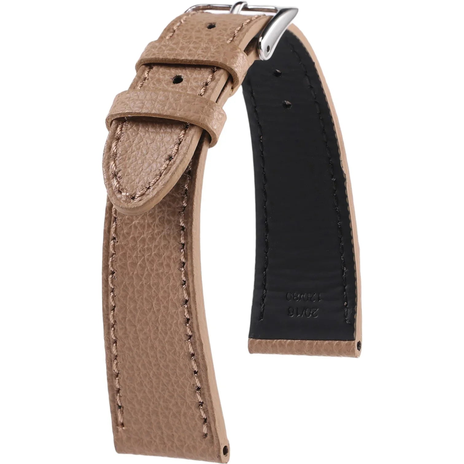 Bracelet en cuir de veau grainé – Ferdinand – KronoKeeper – Sable - bracelet KronoKeeper