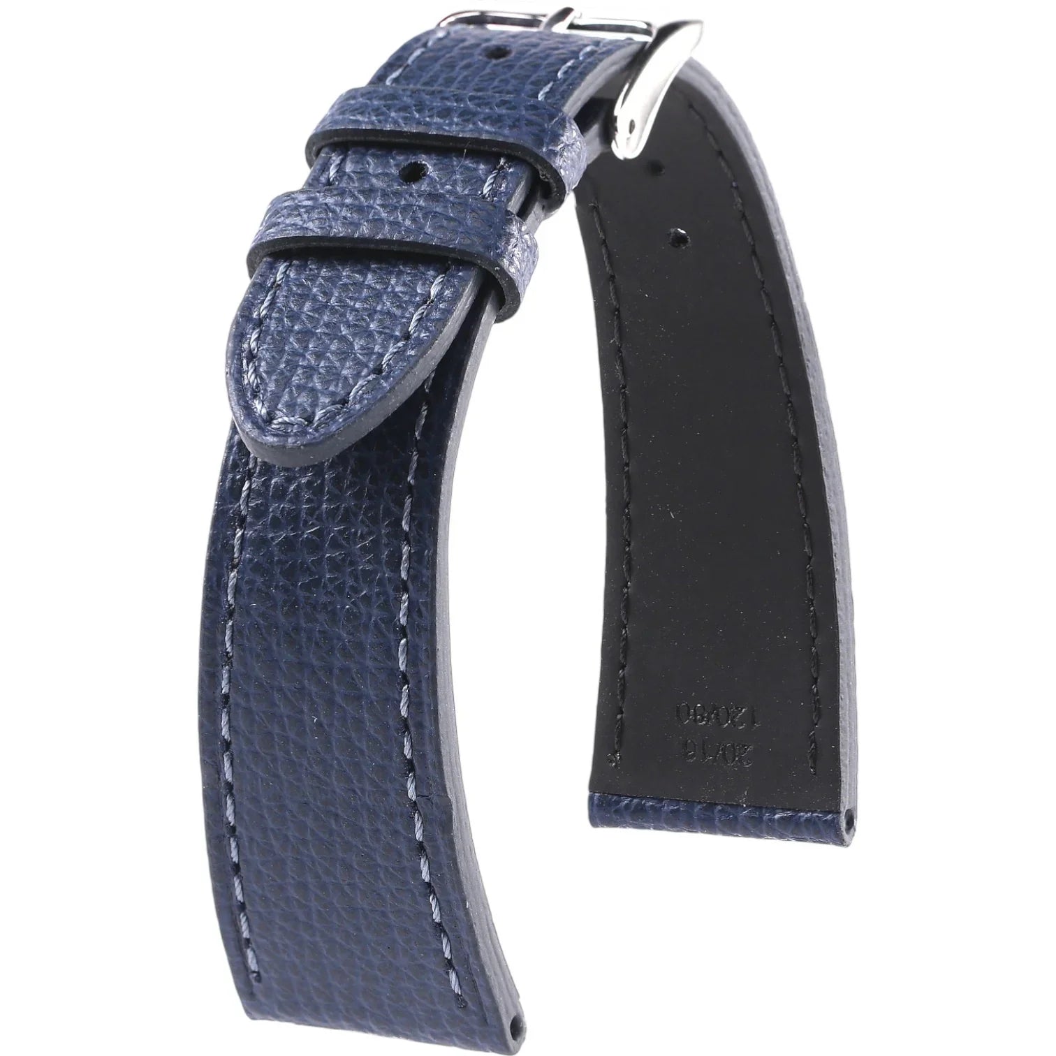 Bracelet en cuir de veau grainé – Ferdinand – KronoKeeper – Bleu - bracelet KronoKeeper