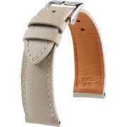 Bracelet en cuir de veau Saffiano – Gaston – KronoKeeper – Beige - bracelet KronoKeeper