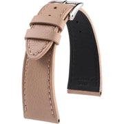 Bracelet en cuir de veau grainé – Marcel – KronoKeeper – Crème - bracelet KronoKeeper