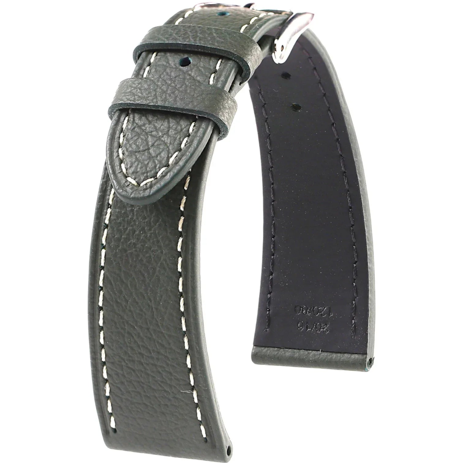 Bracelet en cuir de veau grainé – Marcel – KronoKeeper – Vert sapin - bracelet KronoKeeper