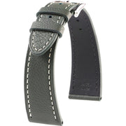 Bracelet en cuir de veau grainé – Marcel – KronoKeeper – Vert sapin - bracelet KronoKeeper