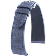 Bracelet en cuir de veau brossé – Ernest – KronoKeeper – Bleu - bracelet KronoKeeper