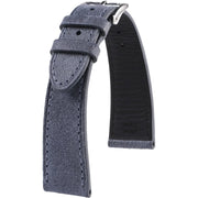 Bracelet en cuir de veau brossé – Auguste – KronoKeeper – Bleu - bracelet KronoKeeper
