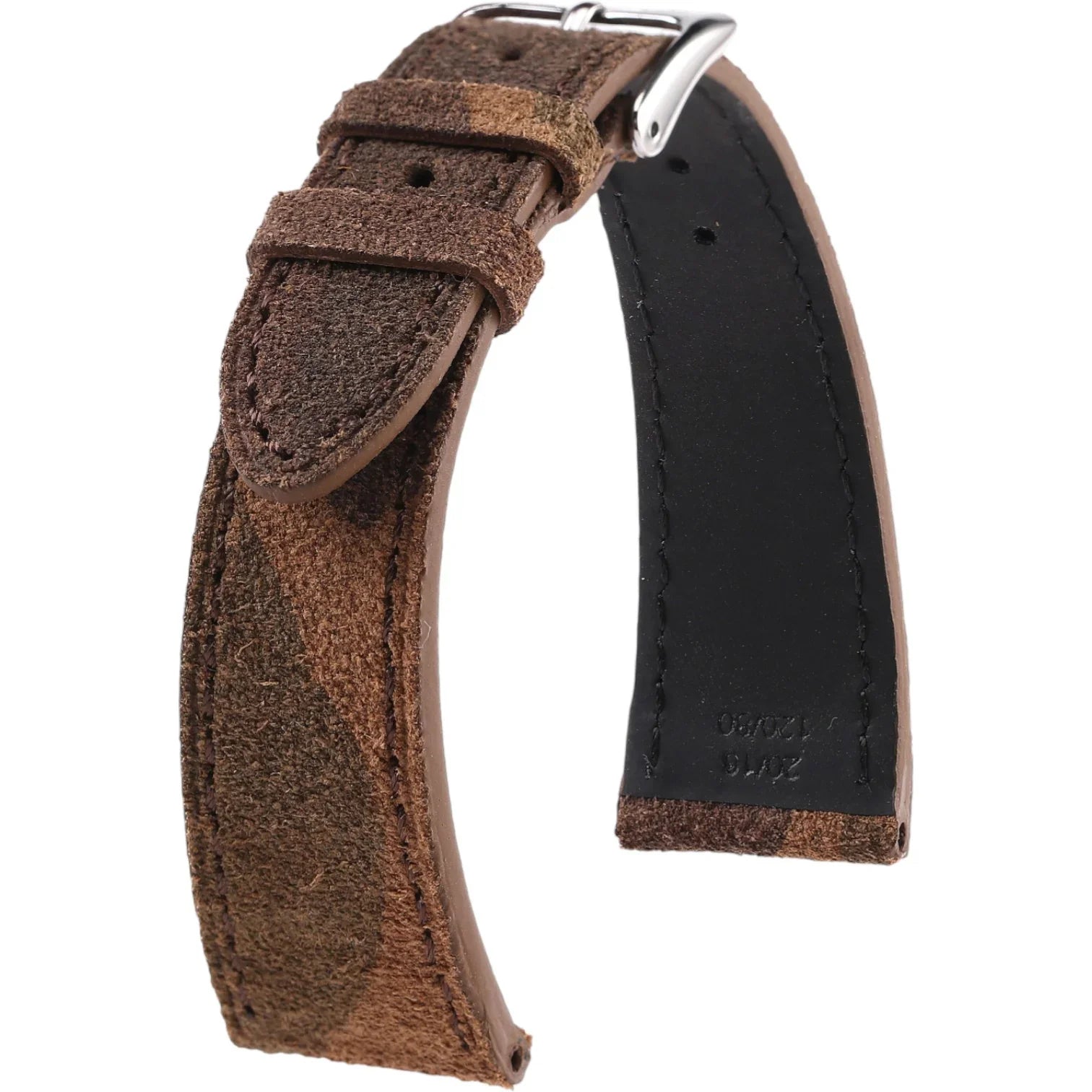 Bracelet en cuir de veau brossé – Auguste – KronoKeeper – Camouflage - bracelet KronoKeeper