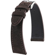 Bracelet en cuir de veau suédé – Edgar – KronoKeeper – Marron - bracelet KronoKeeper